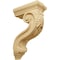 Ekena Millwork 4 1/4"W x 8"D x 13 1/4"H Holmdel Grapes & Vines Corbel, Alder COR04X08X13HOAL - alternate 1
